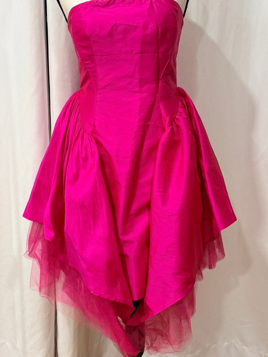 Karen Millen Dresses & Skirts - Karen Millen Hot Pink Strapless Party Dress with Tulle Hem